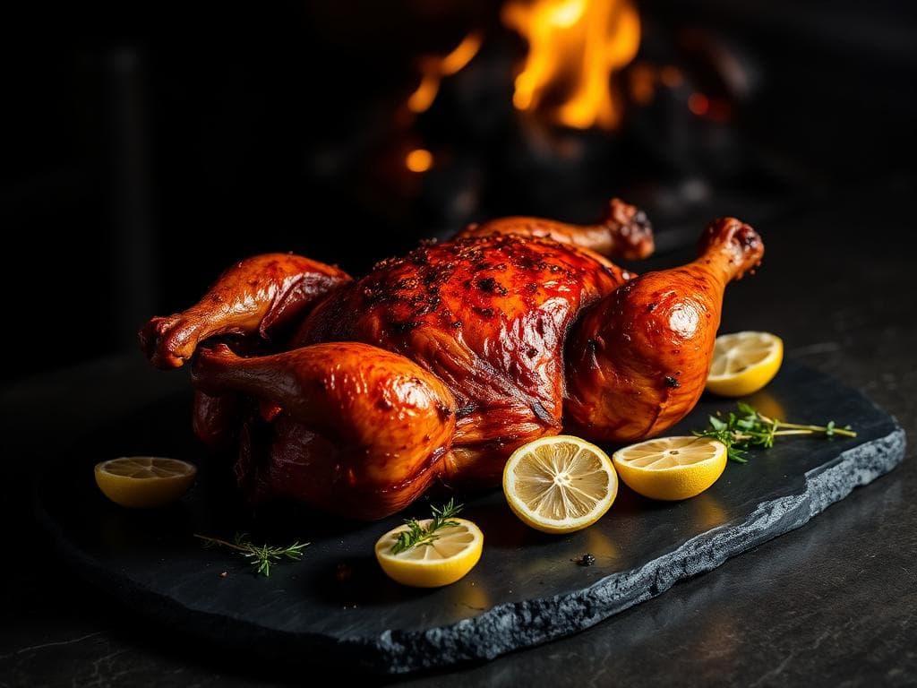 Whole Fire Grilled Chicken