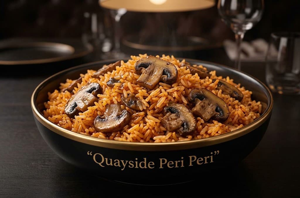 Mushrooms Peri Rice